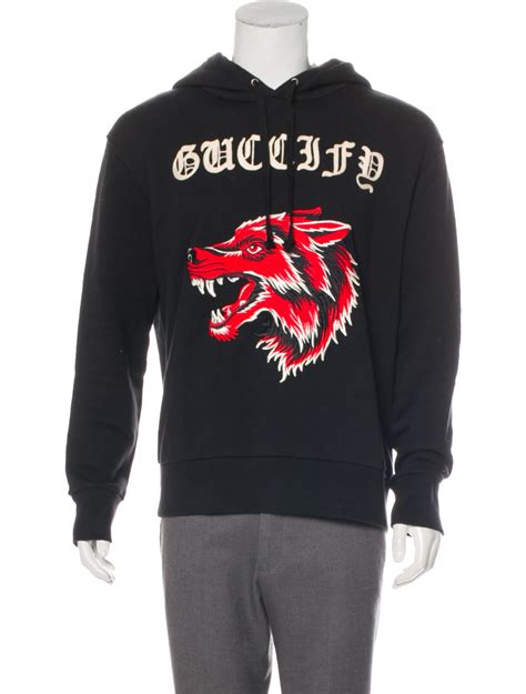 gucci hoodie with wolf on hood